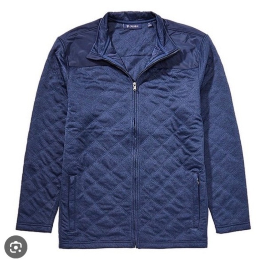CREMIEUX Mens 2XT Tall Man Quilted Zip Up Jacket Navy Heather New With‎ Tags